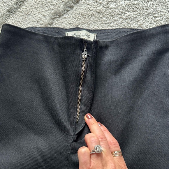 Madewell Fraser Demi Boot Pants black crop flare high rise 26 - Picture 10 of 12